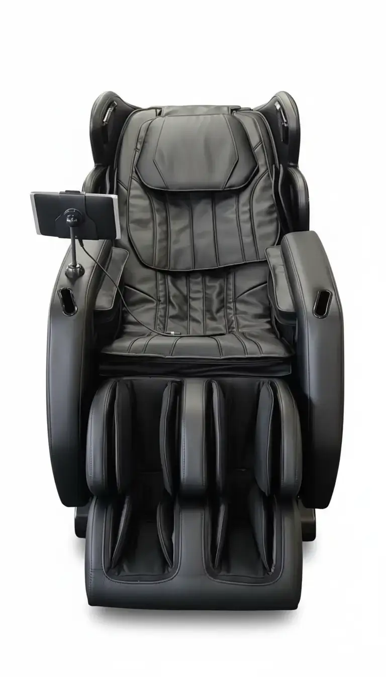 fotel masujacy czarny duzy wiele obcji masazu